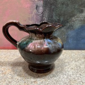 Deep dark chocolate coffee mug with watercolor melting down